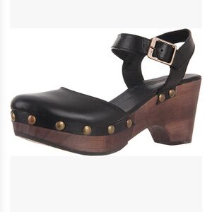 Cordani Zuri Black Leather Women's Clogs